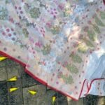 'SHWETAMBARI' PURE COTTON JAMDANI BANARASI SAREE