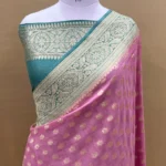 PURE BANARASI MOONGA SILK SAREE