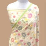 HANDLOOM PURE COTTON JAMDANI BANARASI SAREE