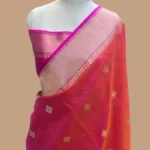 HANDWOVEN KORA BANARASI KADHUA SAREE