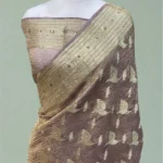 PURE KORA CRUSH TISSUE HANDLOOM BANARASI SAREE