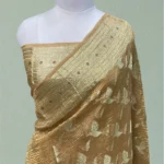 PURE KORA CRUSH TISSUE HANDLOOM BANARASI SAREE