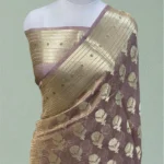 PURE KORA CRUSH TISSUE HANDLOOM BANARASI SAREE