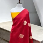 'RED' PURE KORA HANDLOOM BANARASI SAREE