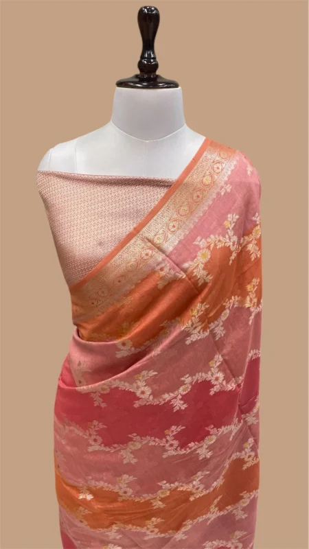 PURE MOONGA COTTON SILK RANGKAT BANARASI SAREE