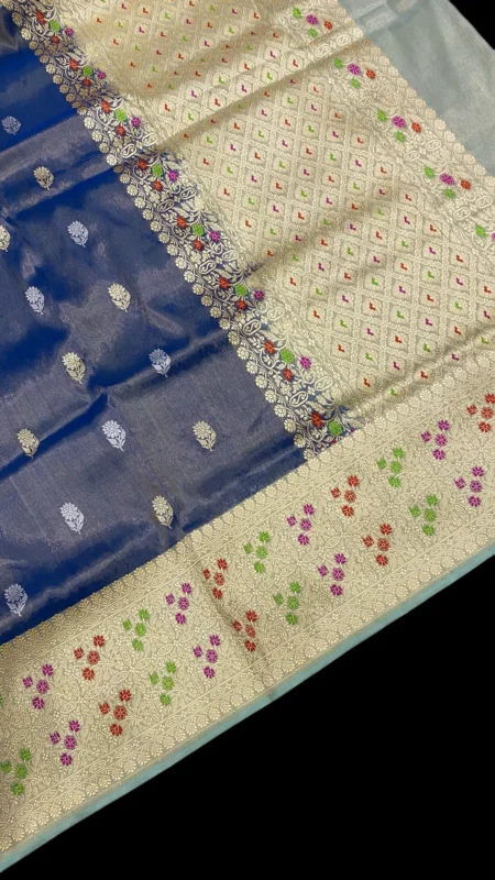 HANDWOVEN KATAAN TISSUE SILK SAREE
