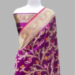 HANDWOVEN KATAAN SILK BANARASI JANGLA SAREE