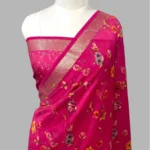 KALAMKARI' PURE MOONGA COTTON SILK HANDLOOM BANARASI KALAMKARI SAREE