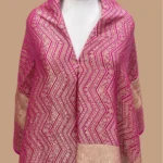 HANDWOVEN KHADDI GEORGETTE   BANARASI DUPATTA