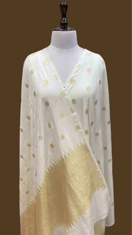 PURE MASHRU SILK HANDLOOM BANARASI DUPATTA