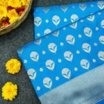 'SKY BLUE' PURE KATAAN SILK BANARASI SAREE