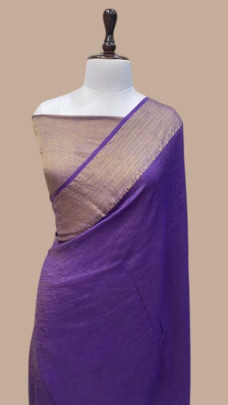 PURE MOONGA TISSUE HANDLOOM BANARASI SAREE