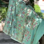 'SERJU GREEN' PURE COTTON JAMDANI BANARASI SAREE