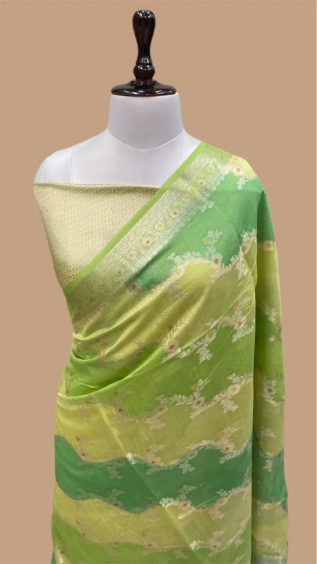 PURE MOONGA COTTON SILK RANGKAT BANARASI SAREE