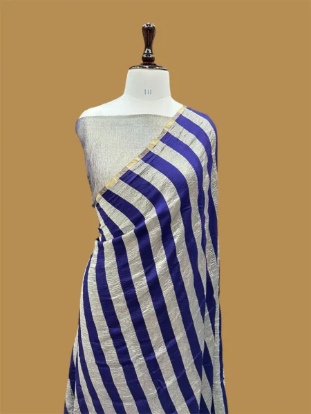 PURE BANARASI KHADDI MOONGA SILK SAREE