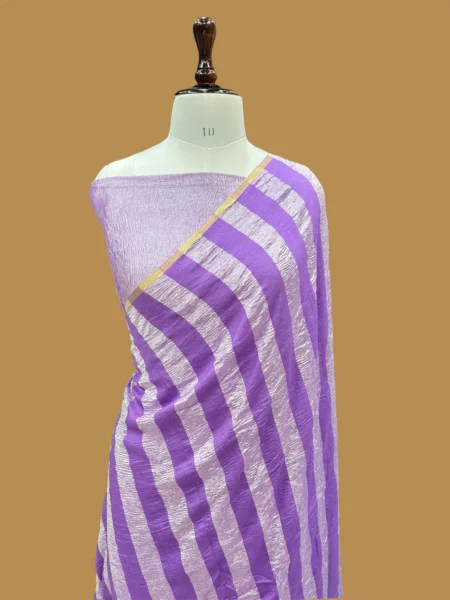 PURE BANARASI KHADDI MOONGA SILK SAREE