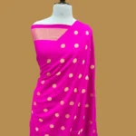 PURE BANARASI KHADDI MOONGA SILK SAREE