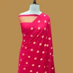 PURE BANARASI KHADDI MOONGA SILK SAREE