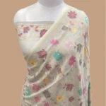 HANDLOOM PURE COTTON JAMDANI BANARASI SAREE