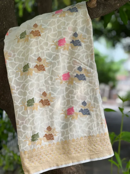 PURE BANARASI TILFI MOONGA SILK SAREE