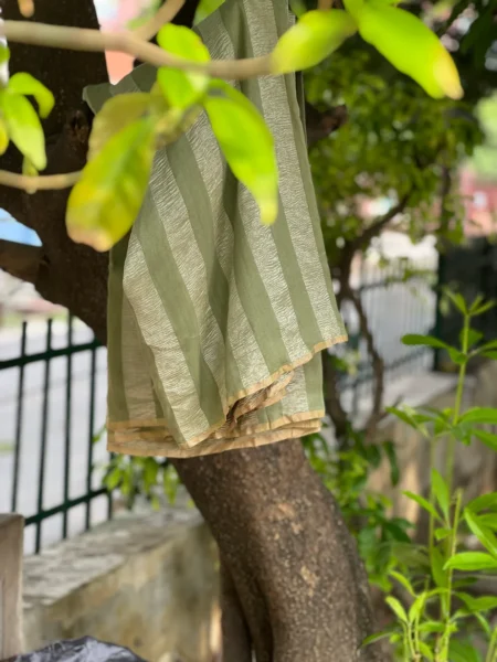 PURE BANARASI MOONGA SILK SAREE