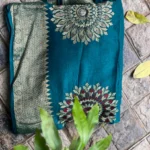 PURE BANARASI MOONGA SILK CHIKANKARI SAREE