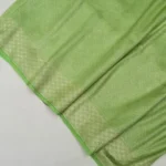 'LYRIL GREEN' PURE MASHRU SILK BANARASI SAREE - Lyril Green pure Banarasi mashru satin silk saree
