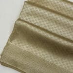 'SOIL BEIGE' PURE MASHRU SATIN SILK BANARASI SAREE- Beige pure Banarasi mashru satin silk saree