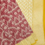 'PARKER RED' PURE MASHRU SATIN SILK BANARASI SAREE - Parker Red Pure Banarasi Mashru Satin Silk Saree