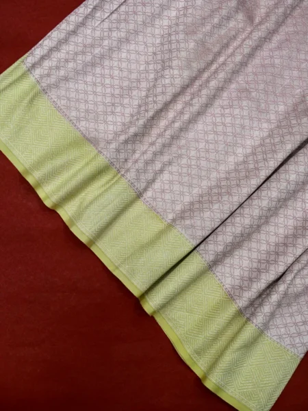 'BABY PINK' PURE MASHRU SATIN SILK  BANARASI SAREE - baby Pink pure Banarasi  mashru satin silk saree