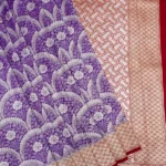 'DRAPE PURPLE' PURE MASHRU SATIN SILK BANARASI SAREE