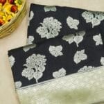 HANDWOVEN PURE MOONGA SILK BANARASI SAREE