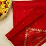 PURE BANARASI ORGANZA CHIKANKARI SAREE