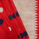 'CERAMIC RED' PURE MASHRU SATIN SILK DOLLAR BUTTA SAREE