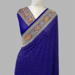 PURE KHADDI GEORGETTE HANDLOOM BANARASI SAREE
