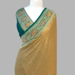 PURE KHADDI GEORGETTE HANDLOOM BANARASI SAREE