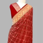 PURE KHADDI GEORGETTE HANDLOOM ALFI BANARASI SAREE