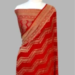PURE KHADDI GEORGETTE HANDLOOM BANARASI SAREE