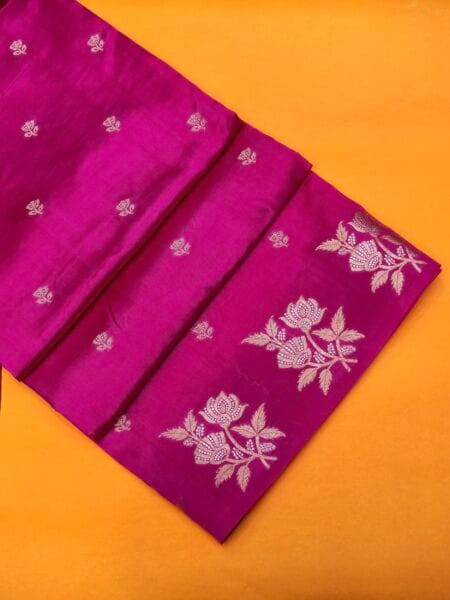Pure mango silk handloom banarasi saree