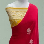 PURE KHADDI GEORGETTE HANDLOOM BANARASI SAREE