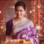 'RASHMIKA MANDANA' HANDLOOM GEORGETTE BANARASI SAREE