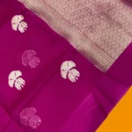 PURE KORA HANDLOOM BANARASI SAREE