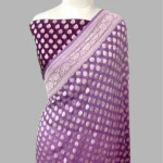 Pure khaddi georgette handloom banarasi saree