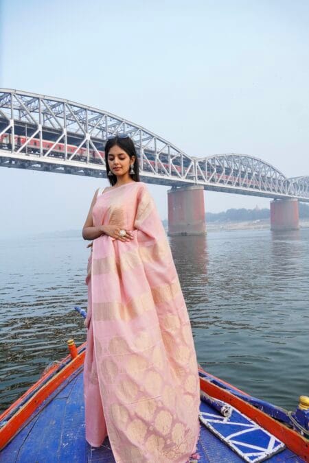 PURE BANARASI MOONGA SILK RANGKAAT SAREE