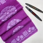 PURE BANARASI ORGANZA CHIKANKARI SAREE