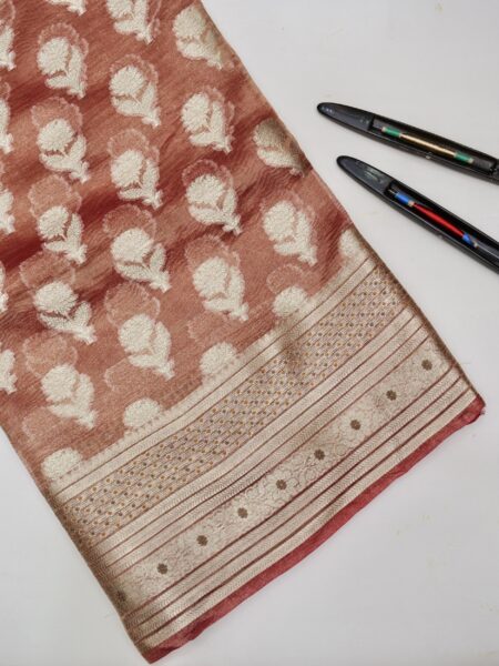 PURE BANARASI ORGANZA TISSUE SAREE