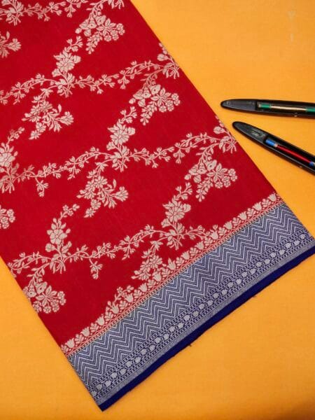 PURE BANARASI MOONGA SILK SAREE