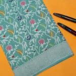 HANDWOVEN MOONGA SILK TILFI SAREE