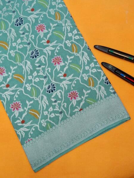 HANDWOVEN MOONGA SILK TILFI SAREE