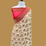 PURE BANARASI KHADDI CHIFFON SAREE